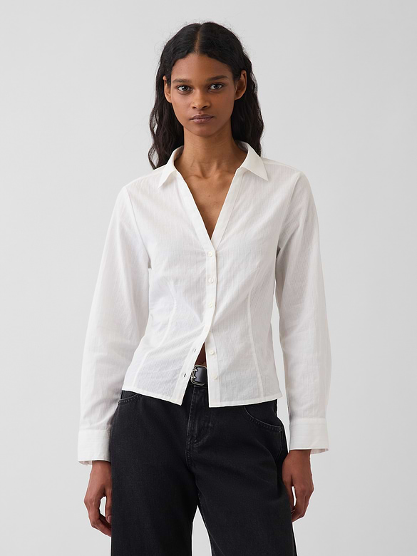 Textured Dobby Fitted Shirt