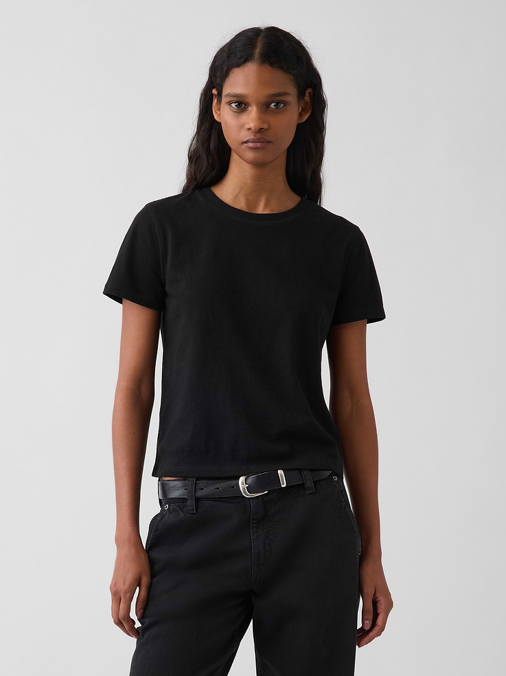Image number 1 showing, 100% Cotton Authentic Shrunken T-Shirt