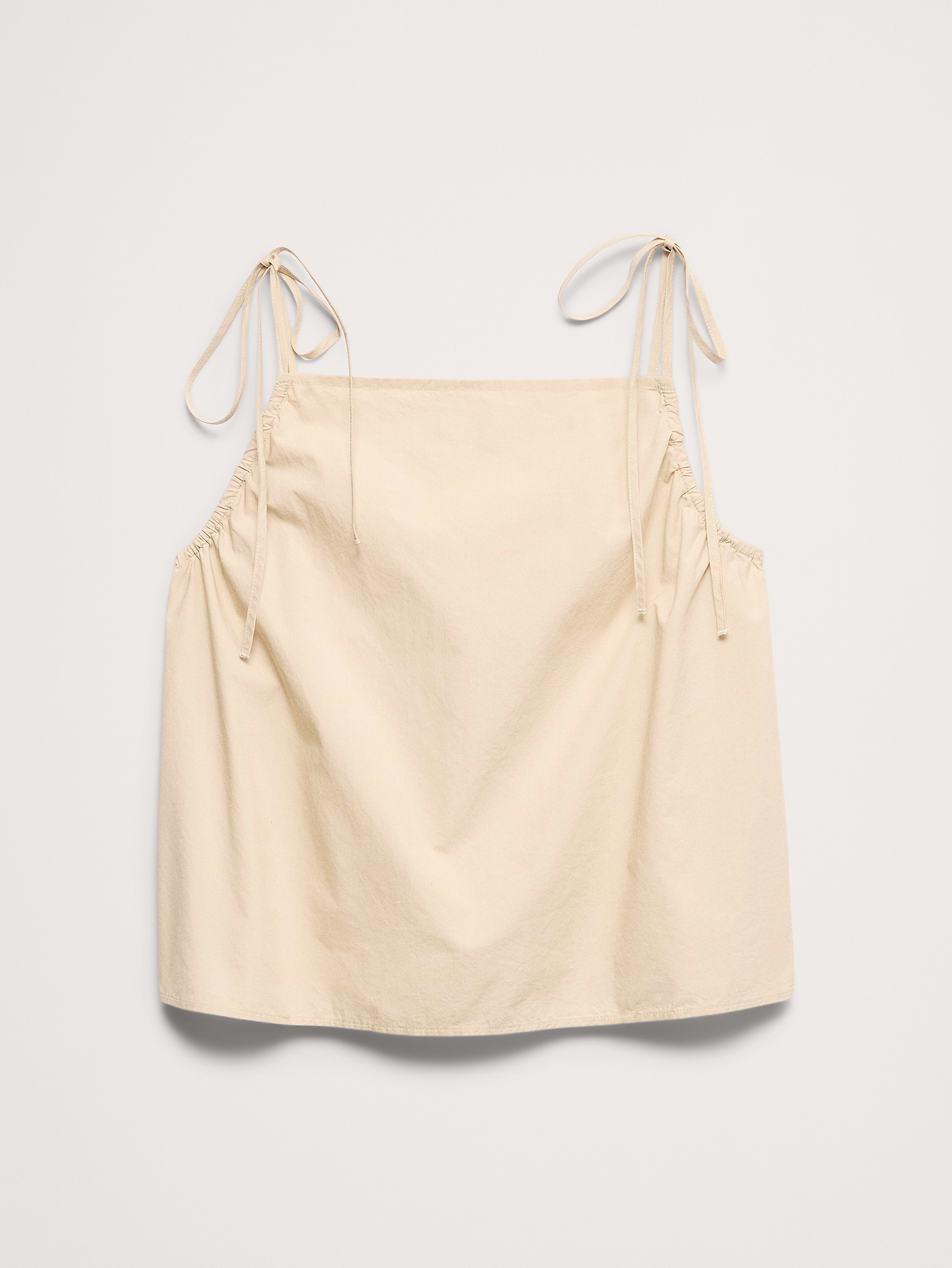 Image number 4 showing, Cotton Poplin Tie-Strap Tank