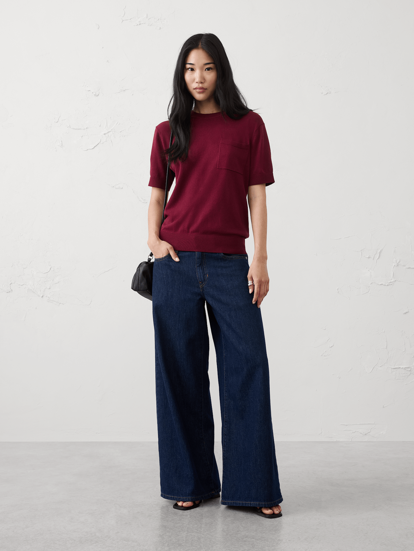 Image number 1 showing, Forever Pocket Sweater T-Shirt