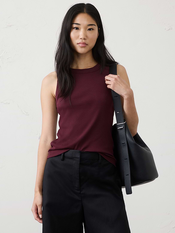 Ribbed Racer Tank