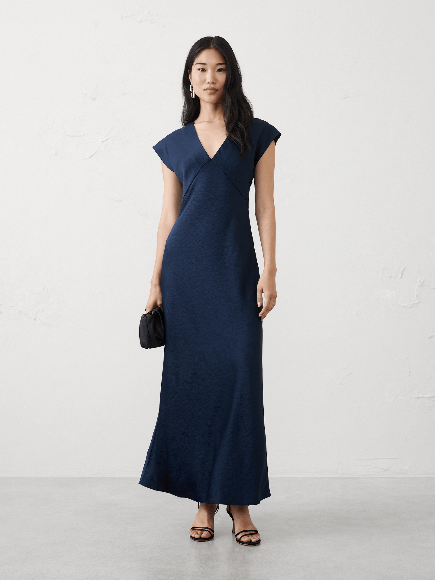 Image number 1 showing, Flutter-Sleeve Maxi Dress