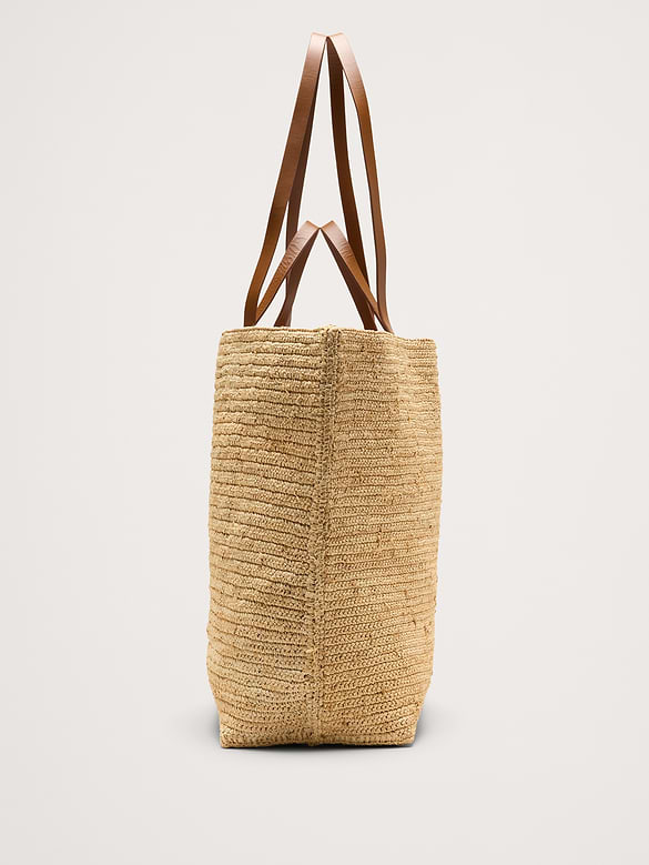 Raffia Straw Tote