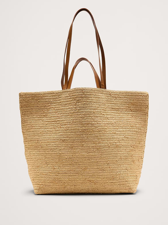 Raffia Straw Tote