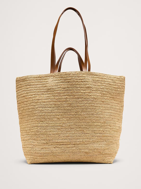 Raffia Straw Tote