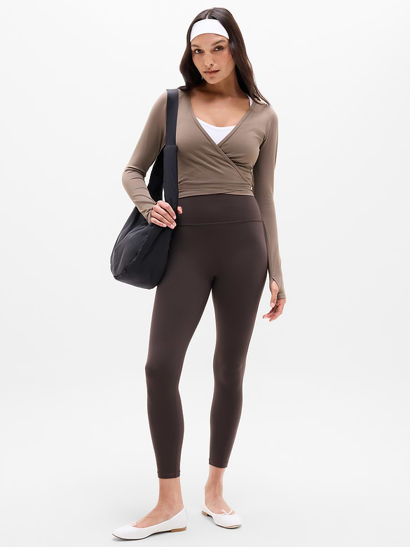 Transcend Wrap Crop Top