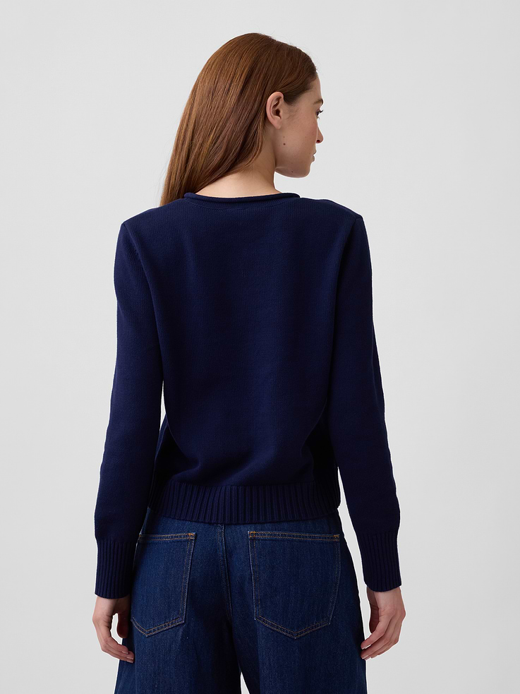 Image number 2 showing, Rollneck Intarsia Sweater