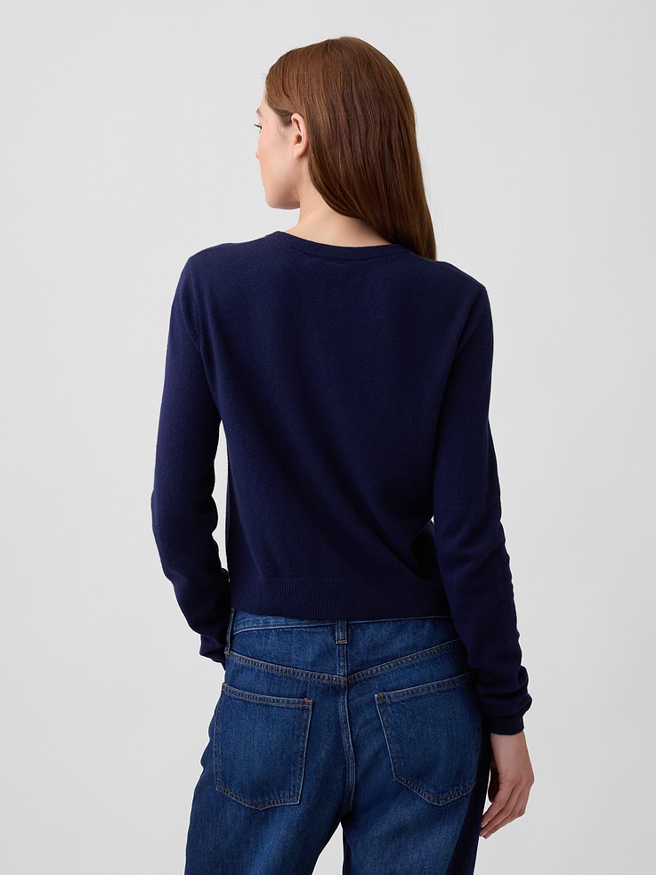 Image number 2 showing, CashSoft Crewneck Cardigan