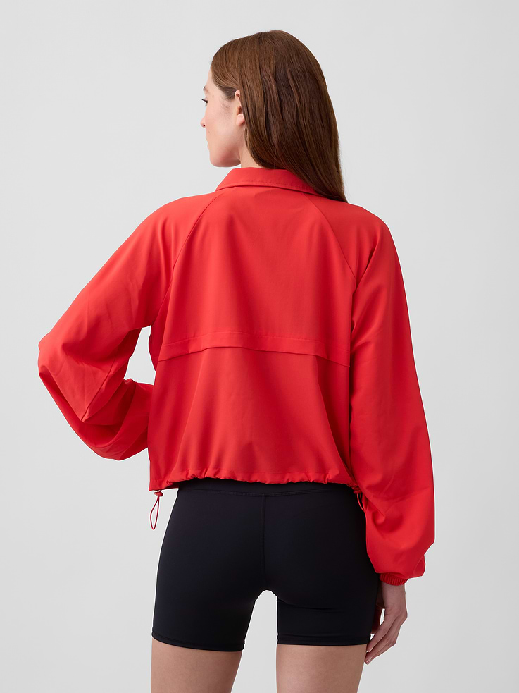 Image number 2 showing, GapFit Oversized Runaround Track Jacket
