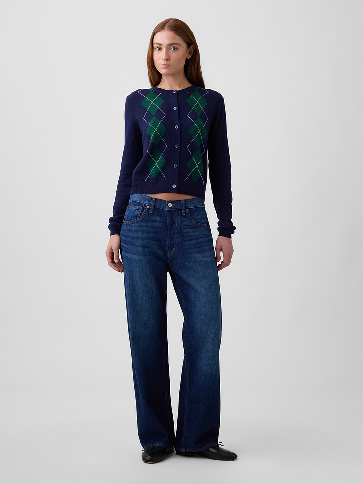 Image number 3 showing, CashSoft Crewneck Cardigan