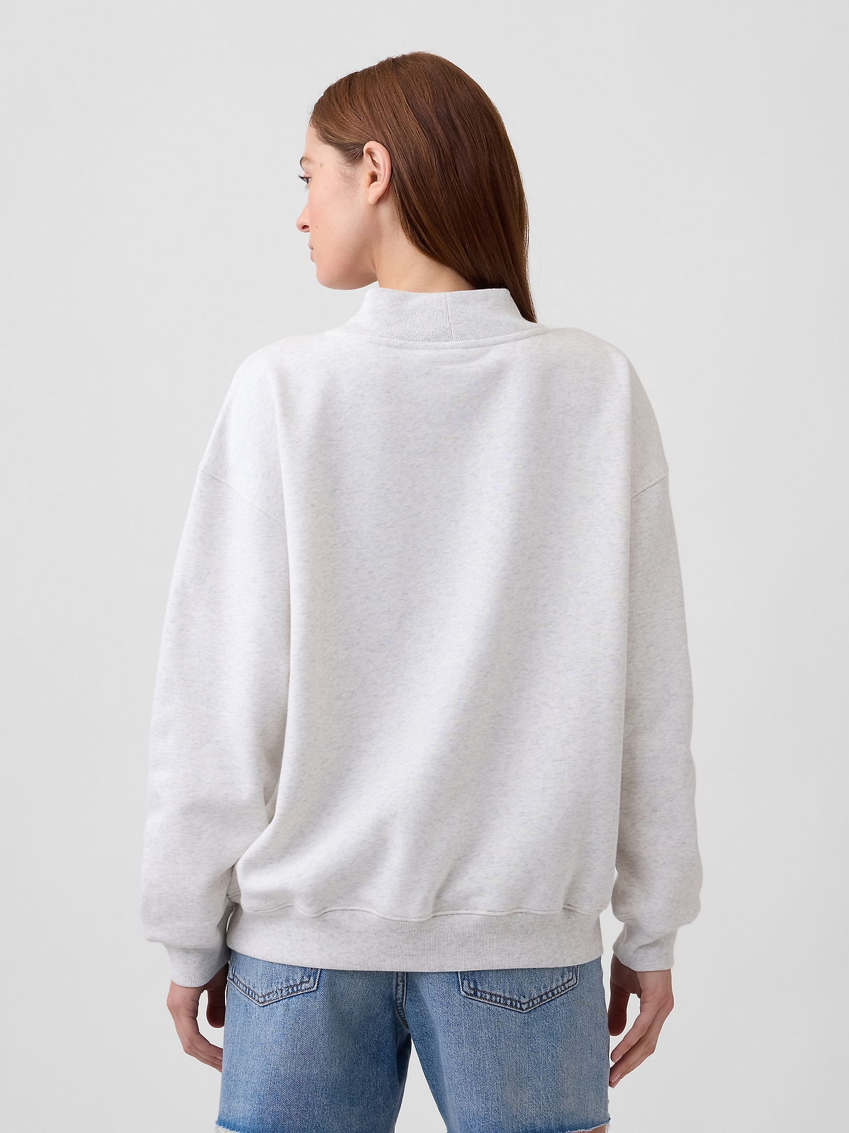 Oversized Gap Logo Mockneck Tunic Sweatshirt | Gap Factory