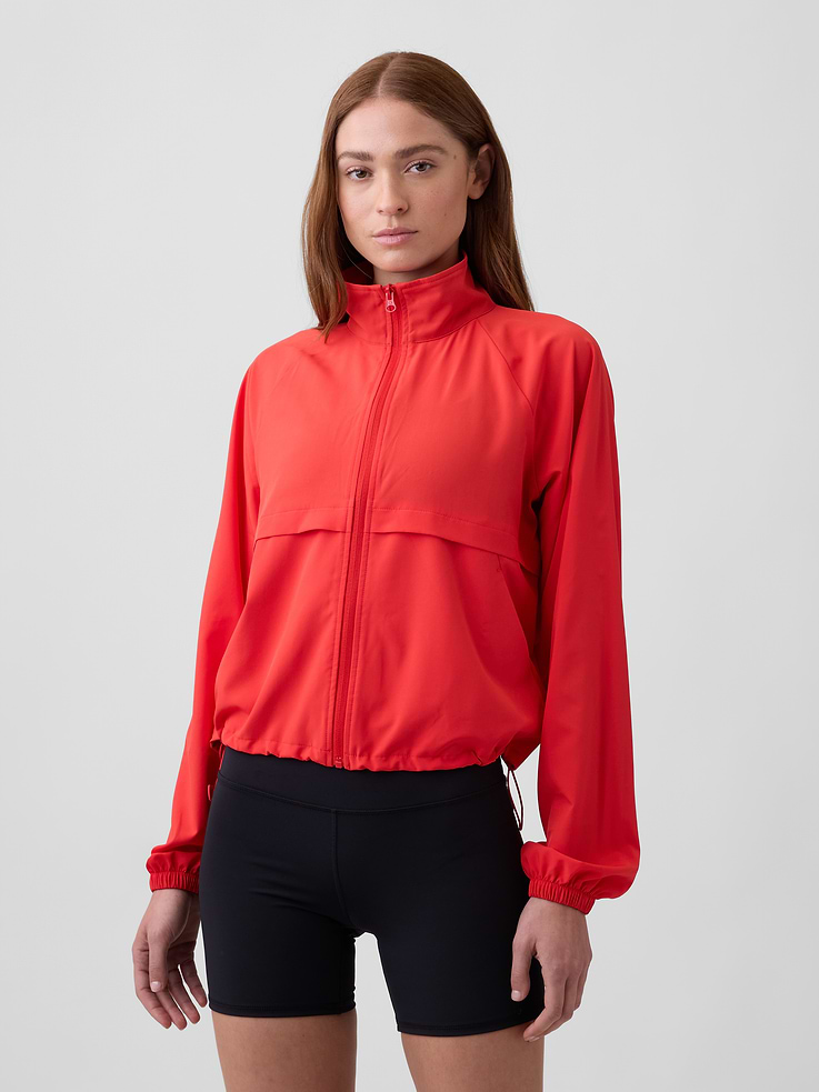 Image number 1 showing, GapFit Oversized Runaround Track Jacket