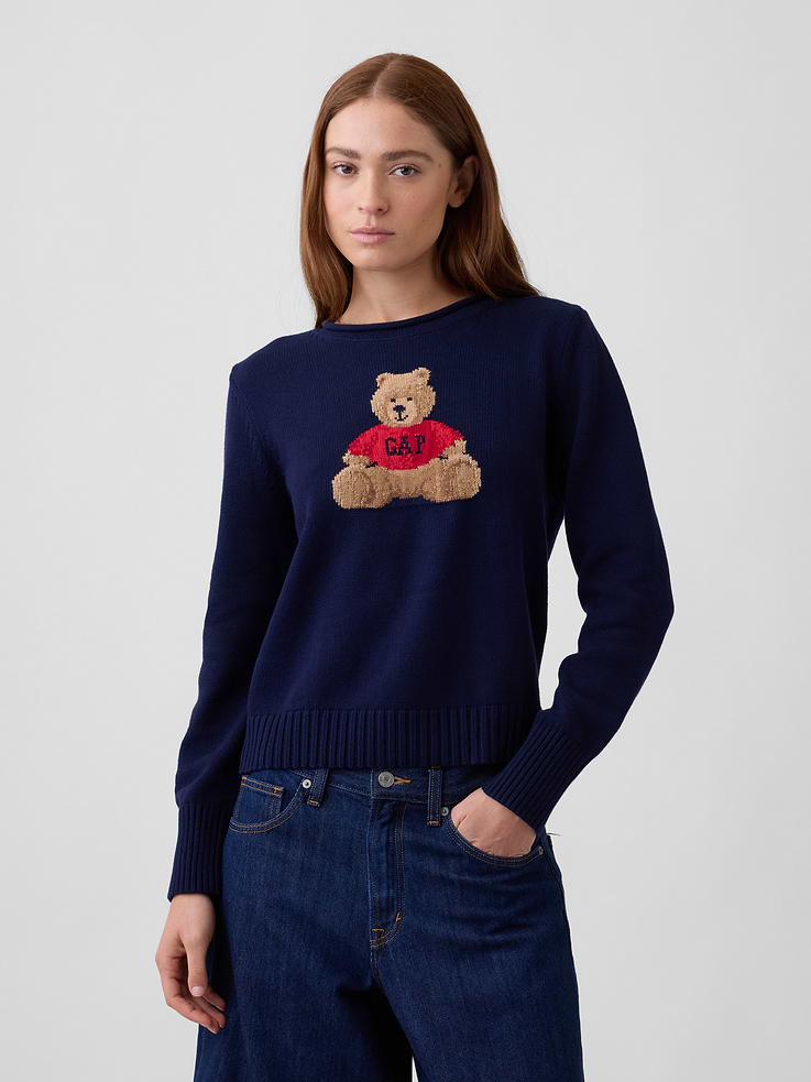 Image number 1 showing, Rollneck Intarsia Sweater
