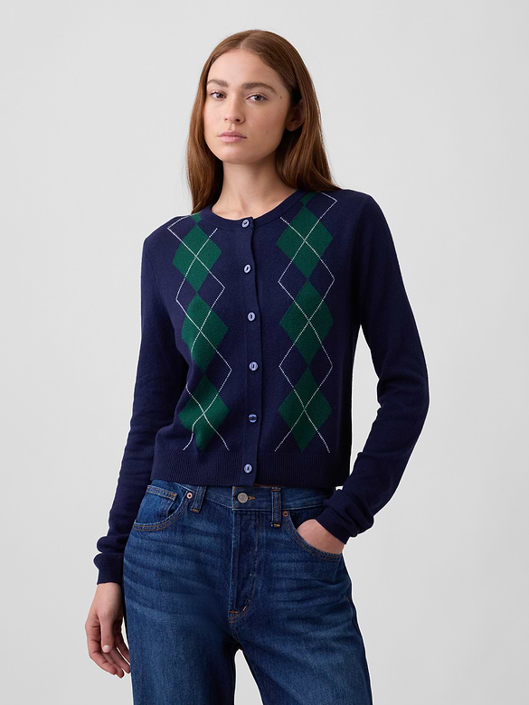 CashSoft Crewneck Cardigan
