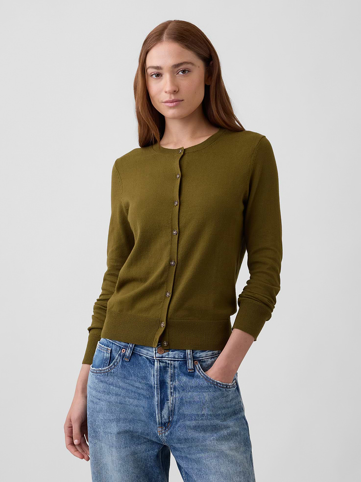 Image number 1 showing, Crewneck Cardigan