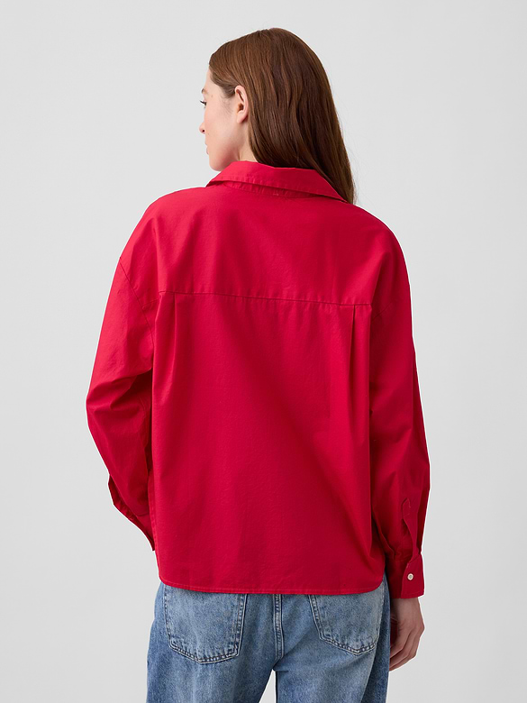 Oversized Shirt in Poplin