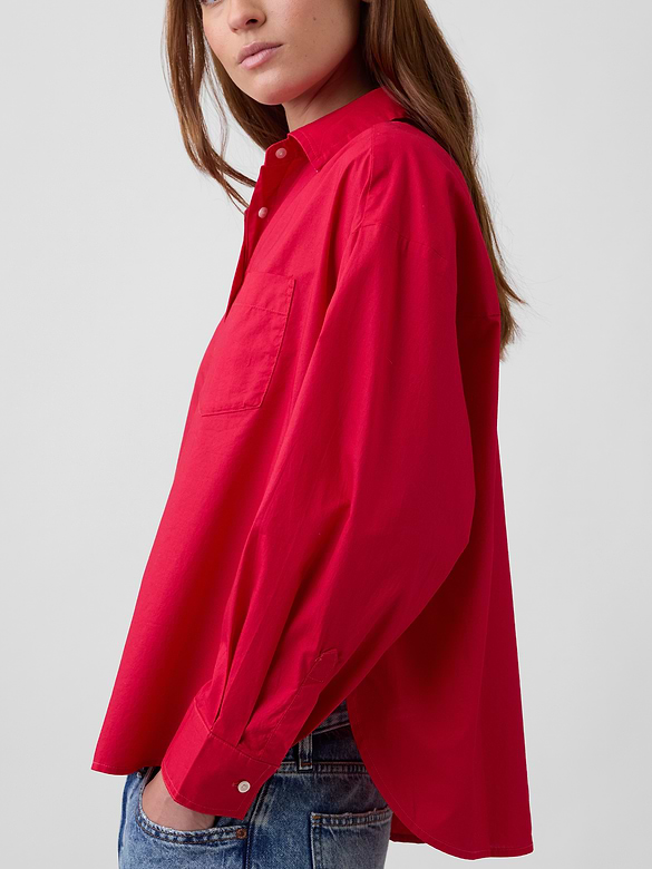 Oversized Shirt in Poplin