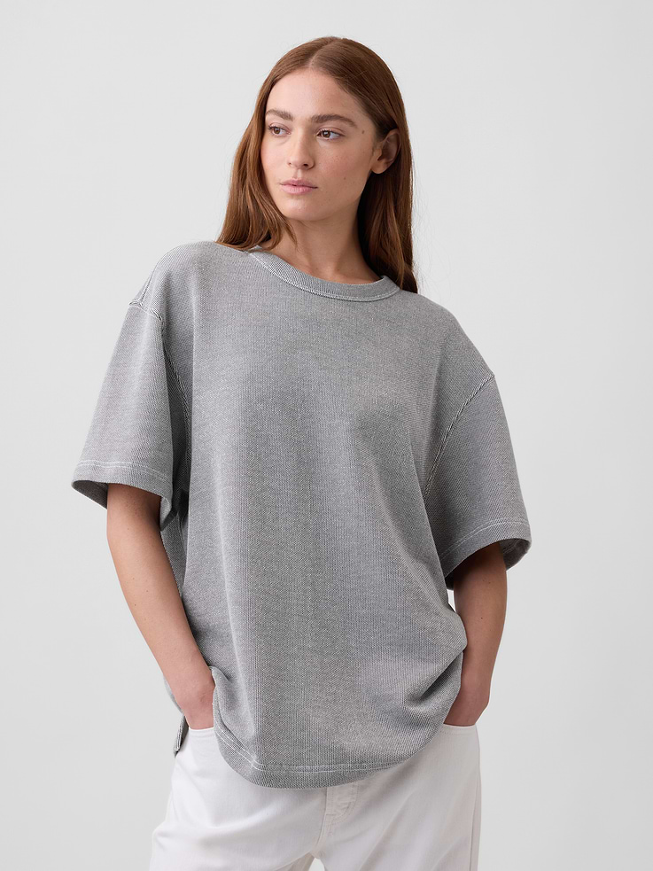 Image number 4 showing, Adult Relaxed French Terry T-Shirt
