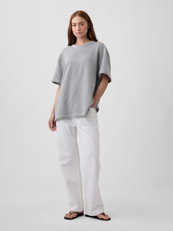 Image number 5 showing, Adult Relaxed French Terry T-Shirt