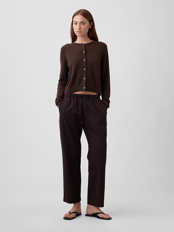 Mid Rise Easy Twill Pants