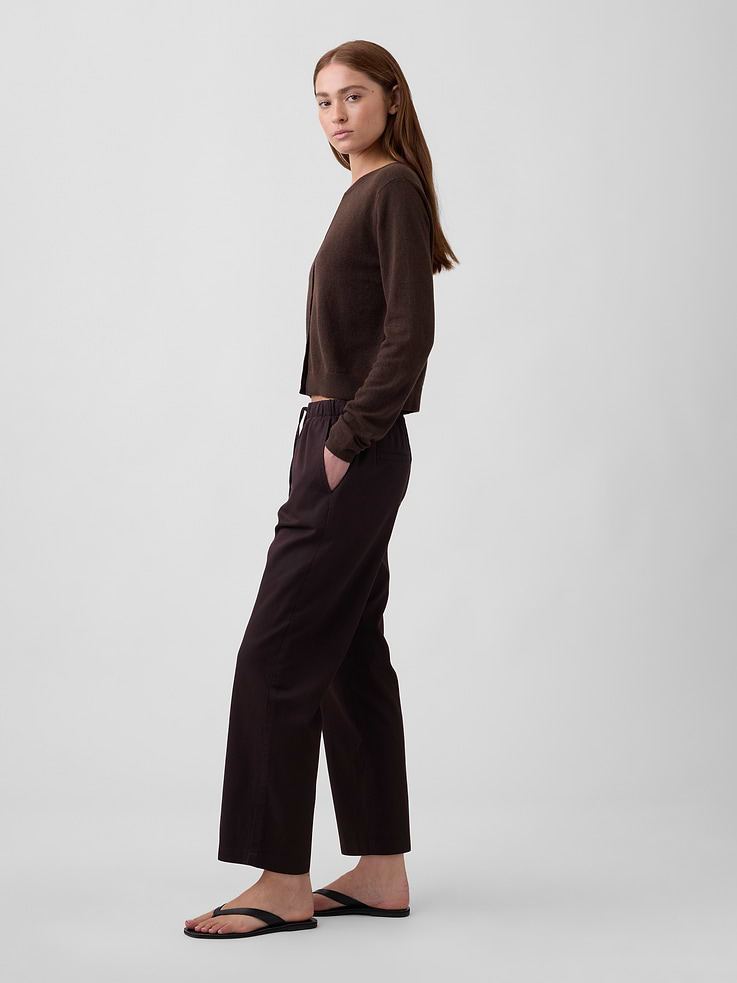 Image number 3 showing, Mid Rise Easy Twill Pants