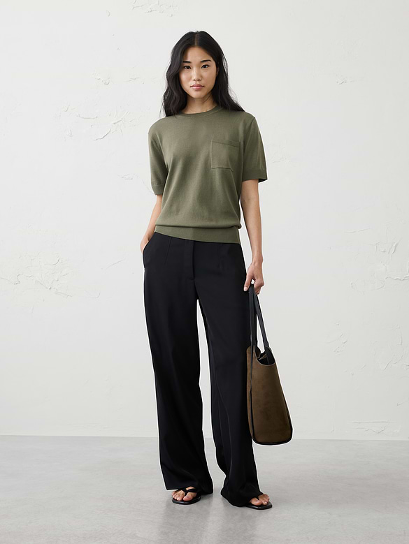 Forever Pocket Sweater T-Shirt