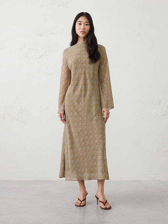 Boatneck Maxi Dress