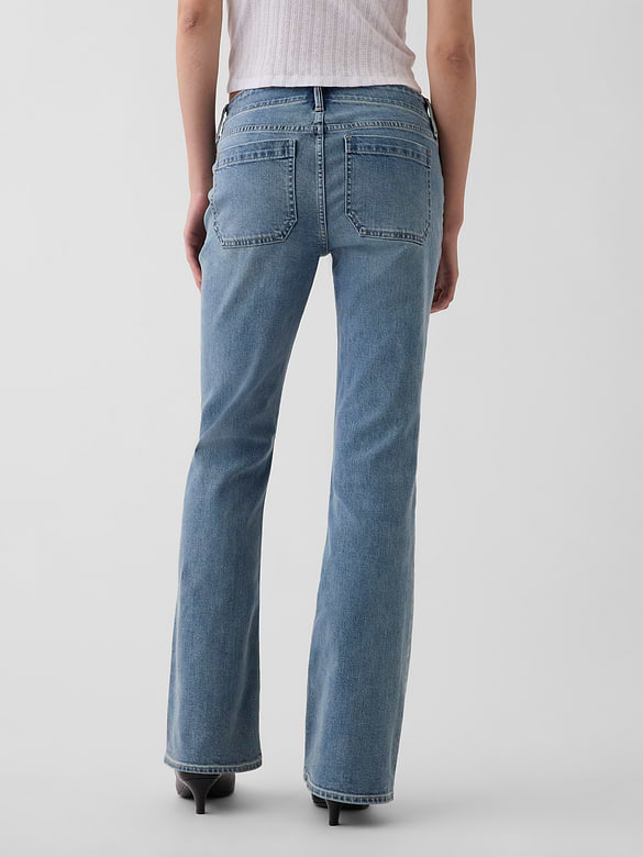 Low Rise Long & Lean Patch Pocket Jeans