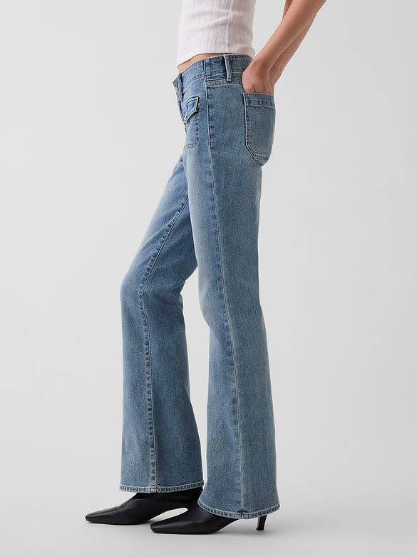 Low Rise Long & Lean Patch Pocket Jeans