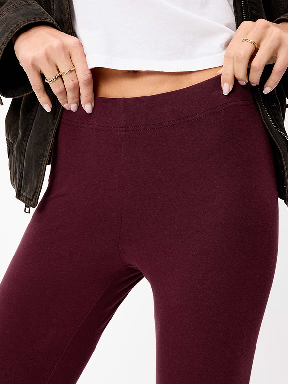 High-Waisted Jersey Fashion Layering Leggings