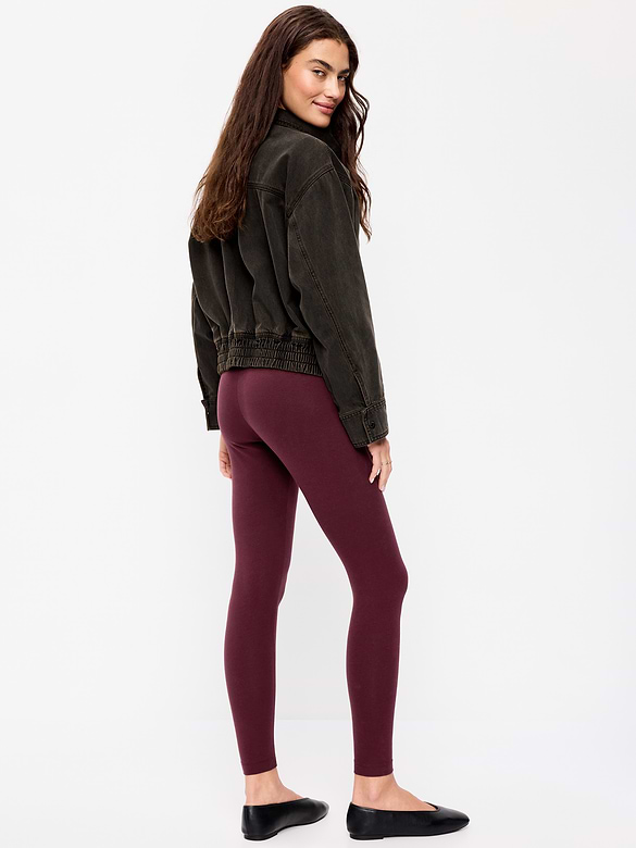 High-Waisted Jersey Fashion Layering Leggings