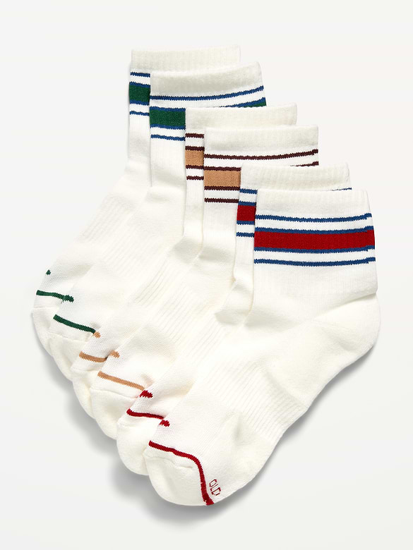 Athletic Quarter Crew Sock 3-Pack for Women