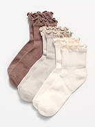 Image number 1 showing, Ruffled Athletic Socks 3-Pack