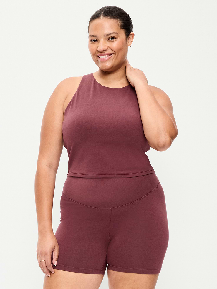 Image number 7 showing, Light Support PowerChill High-Neck Racerback Sports Bra