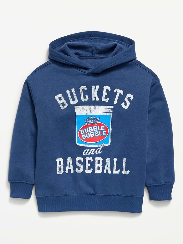 Dubble Bubble® Gender-Neutral Oversized Graphic Pullover Hoodie for Kids