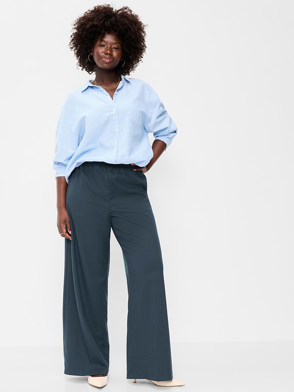 High-Waisted Wide-Leg Trouser