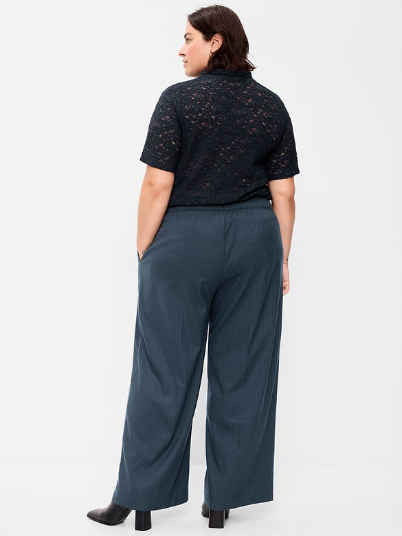 High-Waisted Wide-Leg Trouser