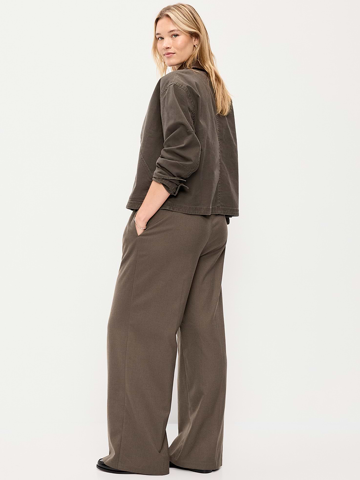Image number 7 showing, High-Waisted Wide-Leg Trouser