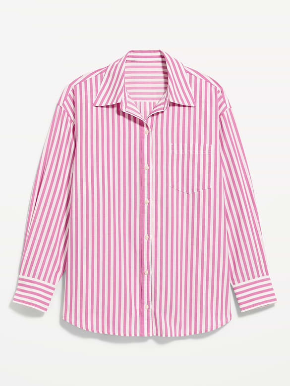 Oversized Button-Down Boyfriend Shirt