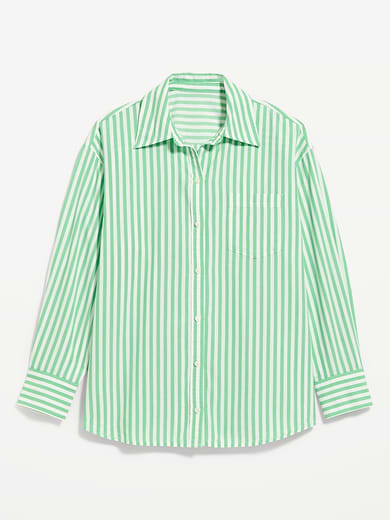Image number 9 showing, Oversized Button-Down Boyfriend Shirt