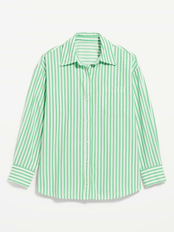 Oversized Button-Down Boyfriend Shirt