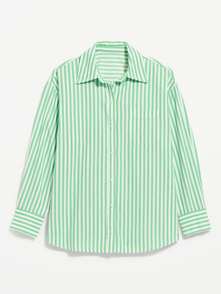 Image number 9 showing, Oversized Button-Down Boyfriend Shirt
