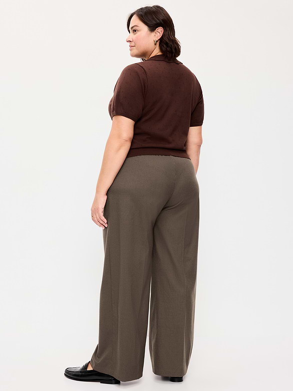 High-Waisted Wide-Leg Trouser
