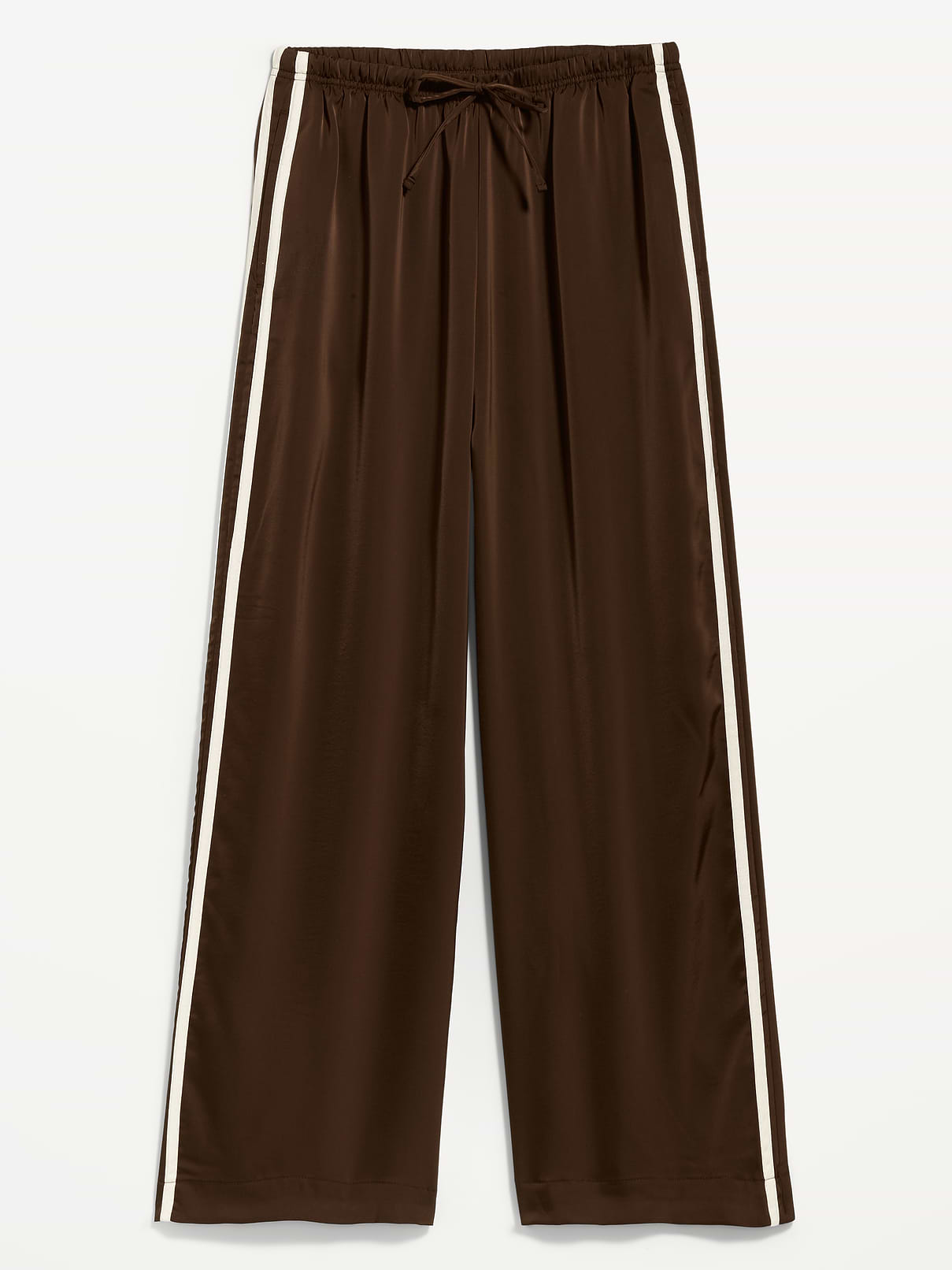 L'image numéro 1 présente Pantalon d’entraînement à taille haute en satin