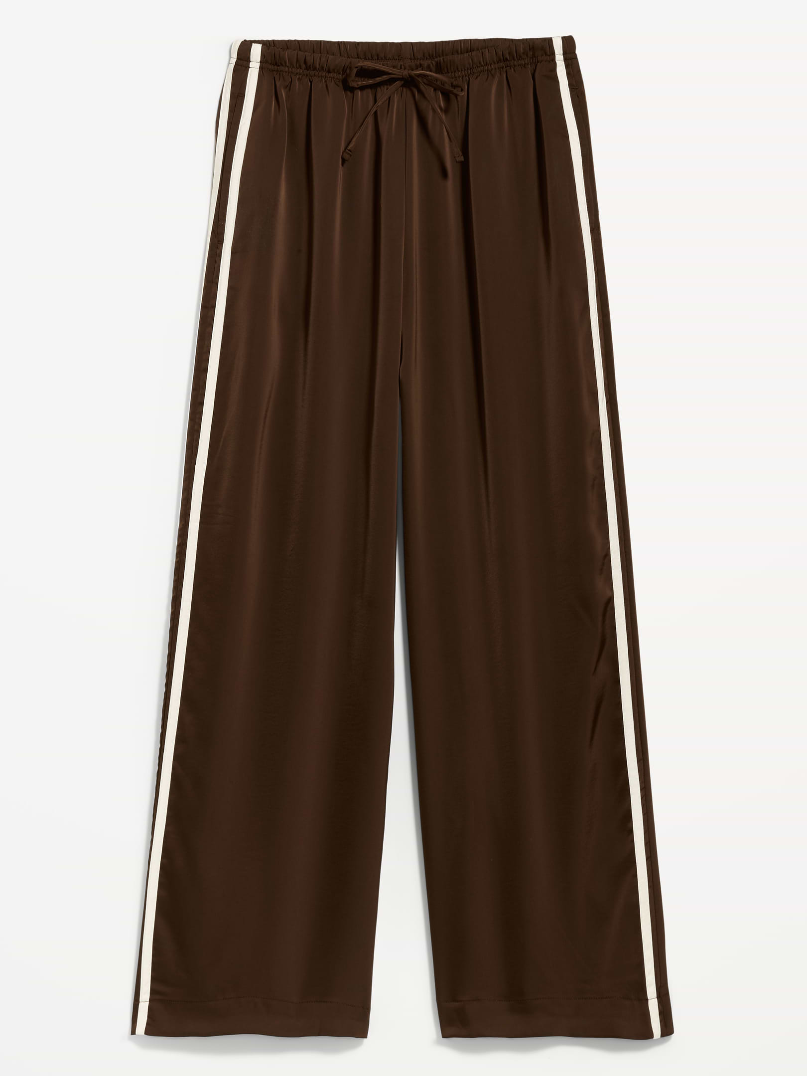 L'image numéro 1 présente Pantalon d’entraînement à taille haute en satin
