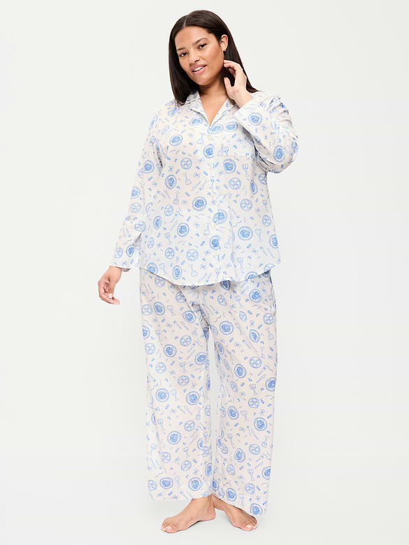 Poplin Pajama Pant Set