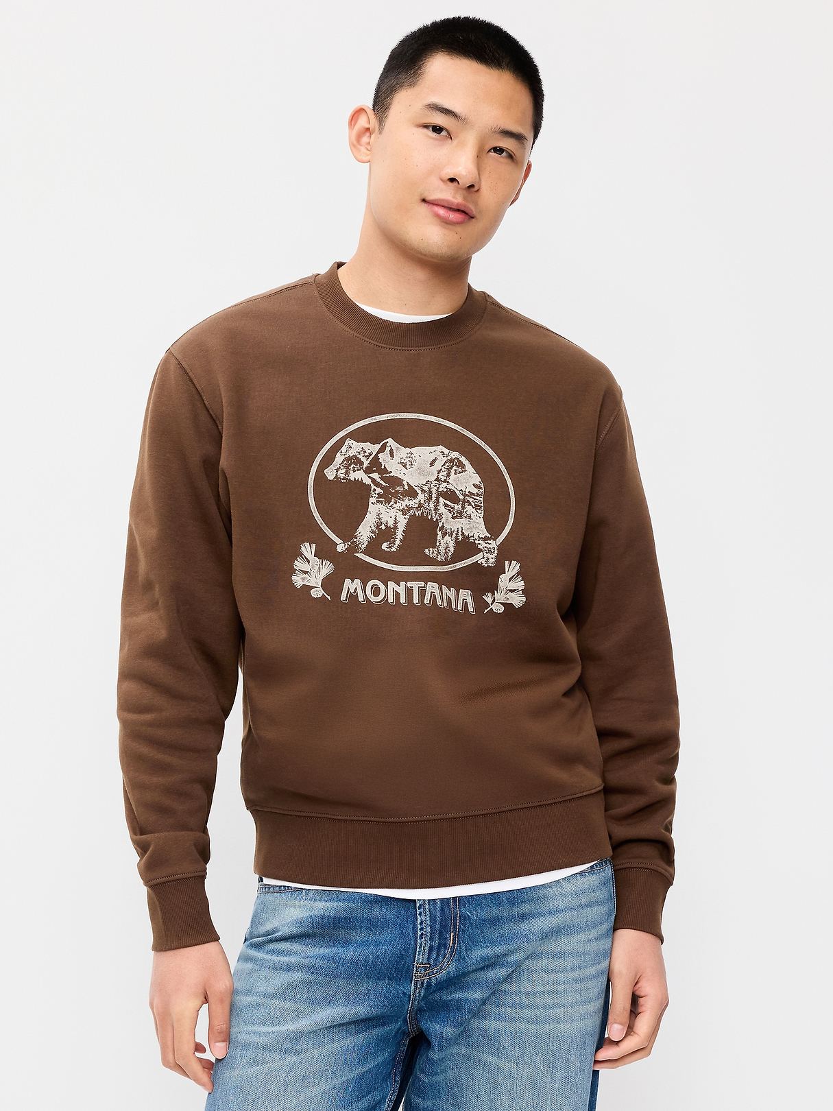 ＜Archive&Style＞ Authentic Sweat Shirt Oversized Graphic Crew-Neck Sweatshirt | Old Navy