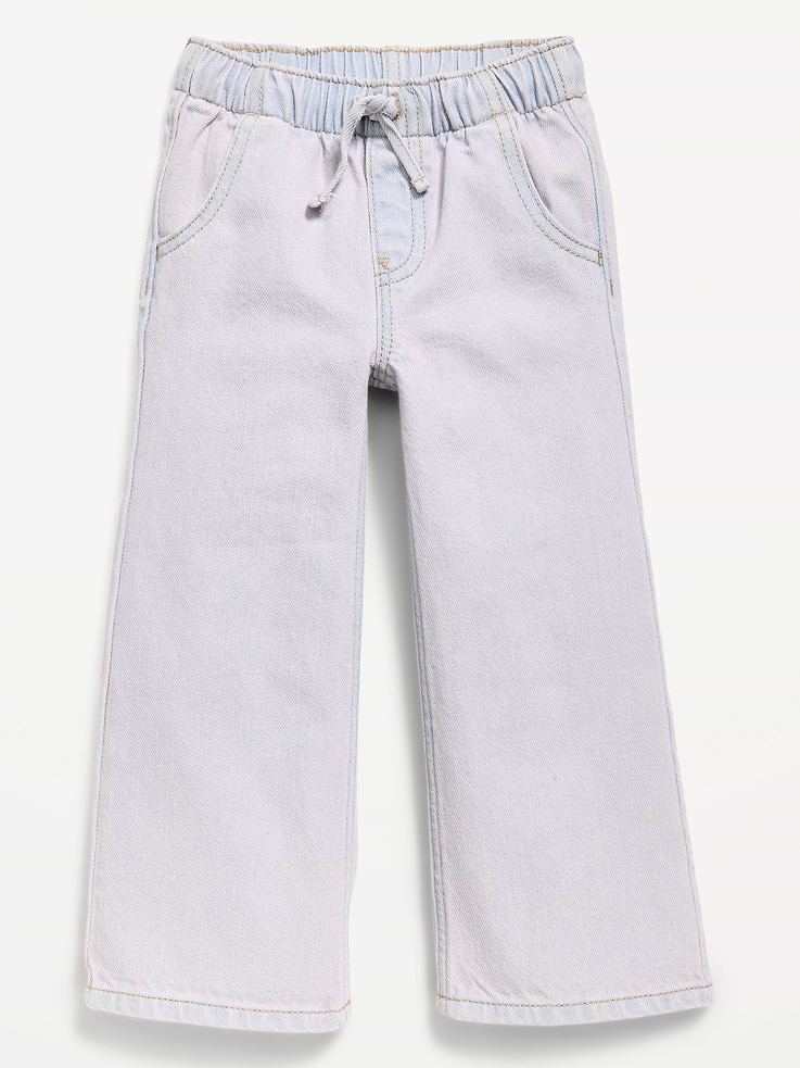 Image 1 of 1, elasticized waistband, functional drawstring, faux fly, scoop pockets, wide leg, Product #907776