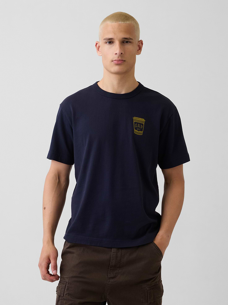 Image number 1 showing, Heavyweight Relaxed Graphic T-Shirt