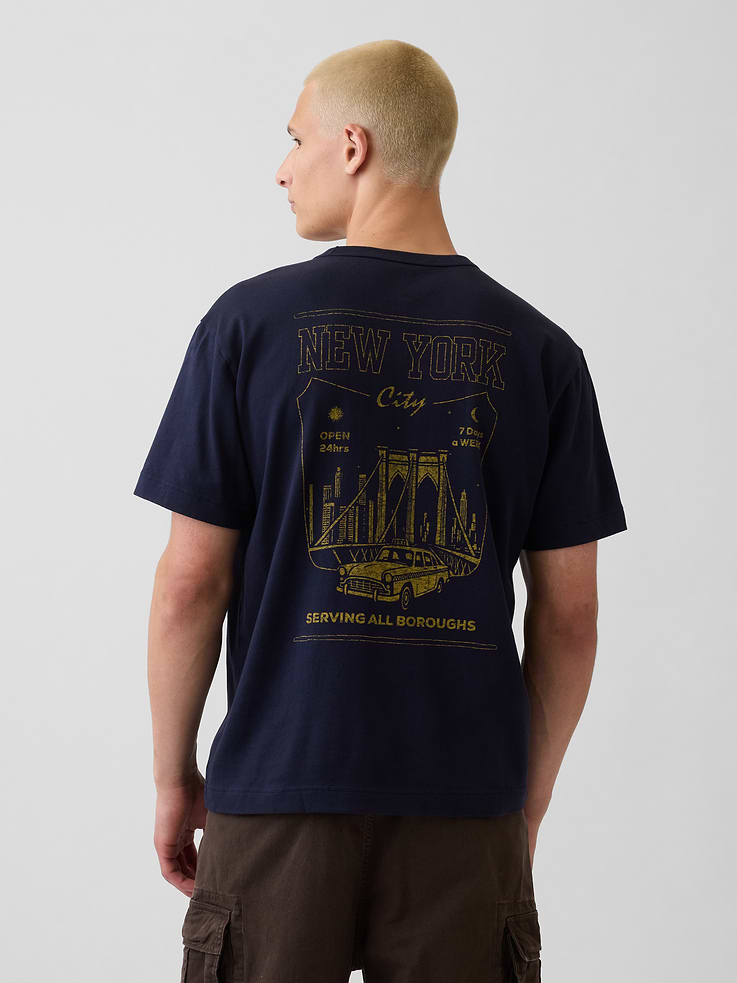 Image number 3 showing, Heavyweight Relaxed Graphic T-Shirt